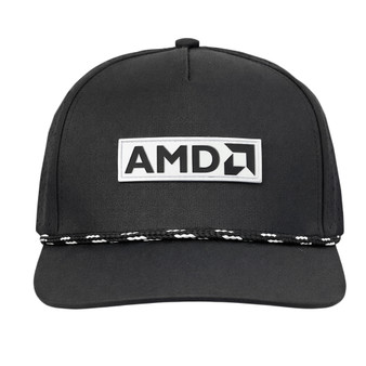 AMD Black Structured Rope Cap