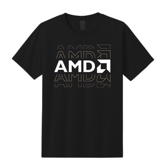 AMD Frequency Short Sleeve Heavyweight Tee - Black