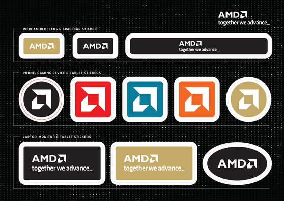 AMD Brand Stickers