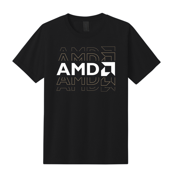 AMD Frequency Short Sleeve Heavyweight Tee - Black