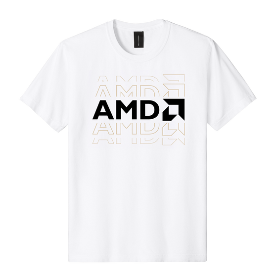 AMD Frequency Short Sleeve Heavyweight Tee - White