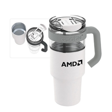 AMD ASOBU Explorer Travel Mug - White