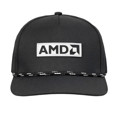 AMD Black Structured Rope Hat
