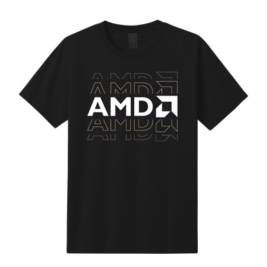 AMD Frequency Short Sleeve Heavyweight Tee - Black