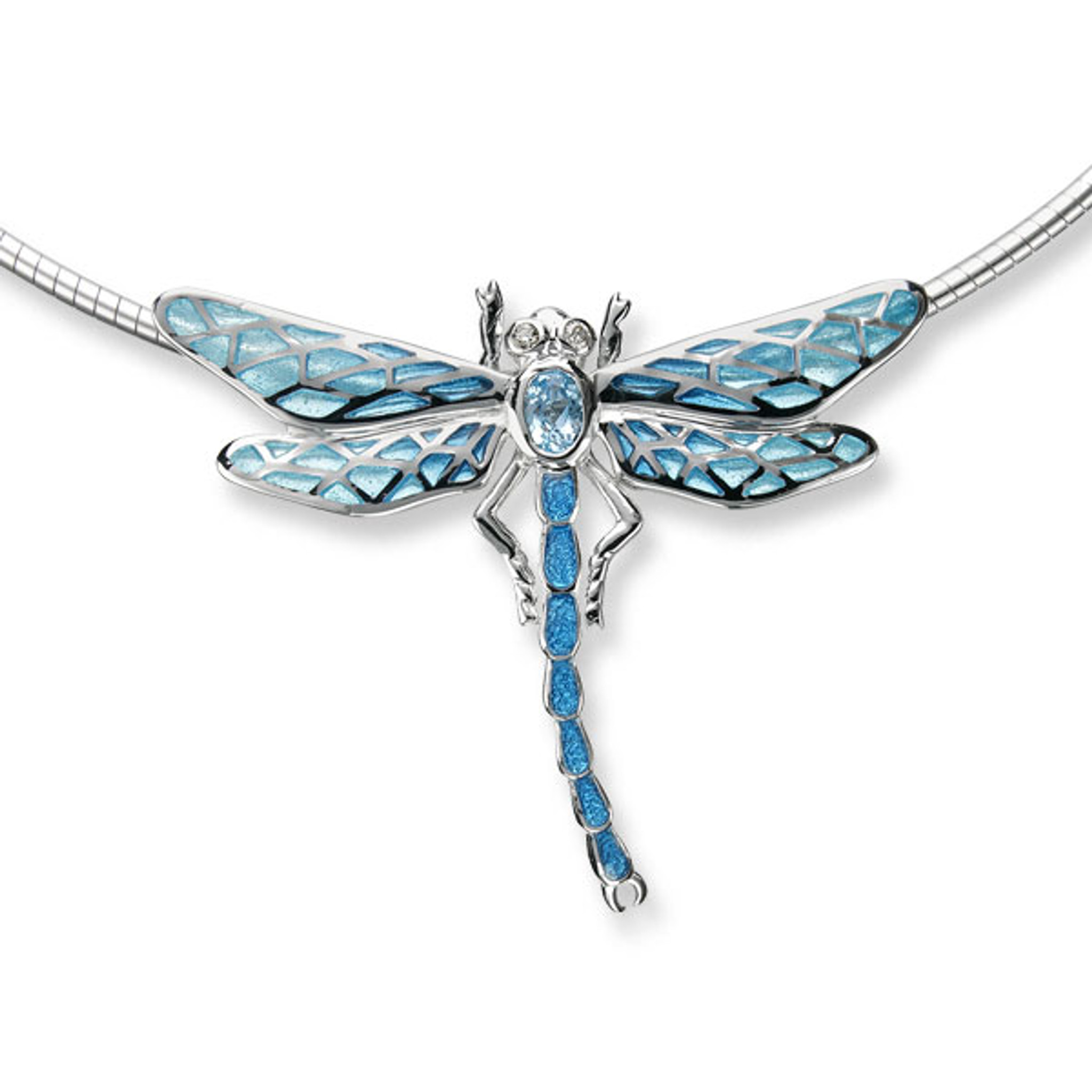 Buy Vintage Dragonfly Pendant Necklace/costume Chain Necklace/blue and  Silver Colour/blue Rhinestone/birthday Gift/valentine Gift/dragonfly Online  in India - Etsy