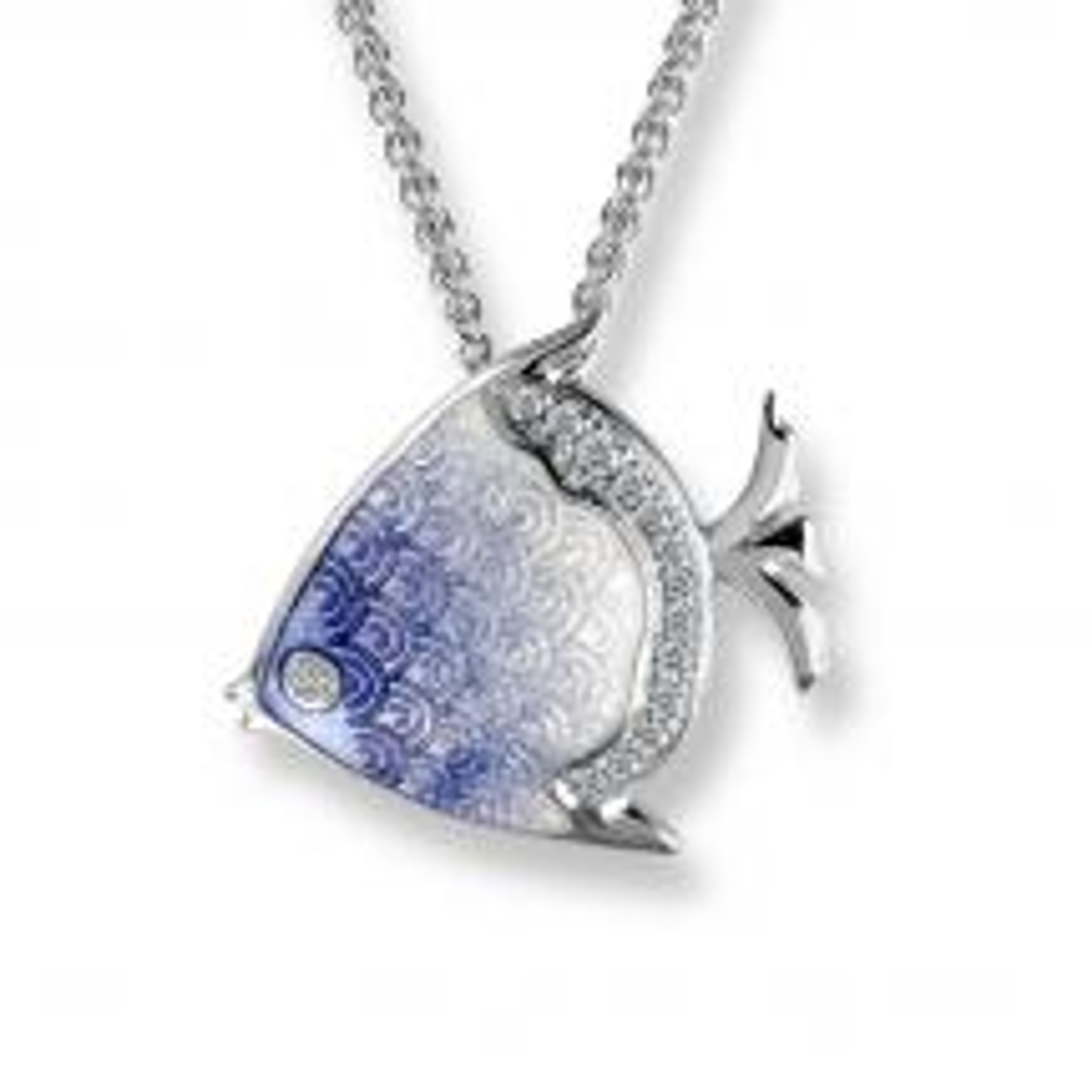 Sterling Silver Angel Fish Necklace