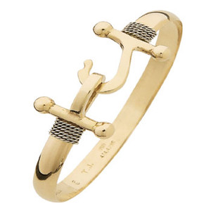 14K Y&W Gold Armada Hook Bracelet