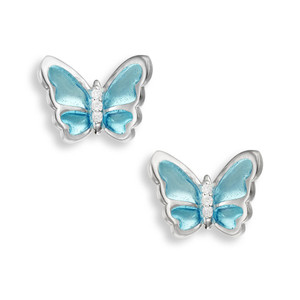 Butterfly Post earrings in Sterling Silver