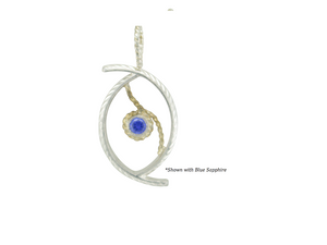 SS Hurricane Pendant with Stone SS Hurricane Pendant with Stone