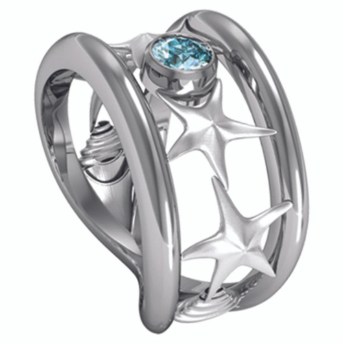 Sea Mist Star Fish Ring