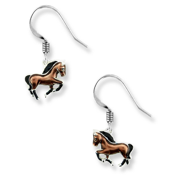 Sterling Silver Horse wire earrings