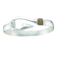 Fisherman's Hook Bracelet in Sterling Silver with 14kyg Roping