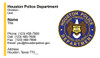 HPD Business Card #1 | Police Department Patch