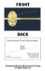 LAPD Double Sided Business Card #12 | Detective Badge