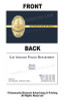 LAPD Double Sided Business Card #13 | Sergeant Gold Badge