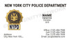 New York Police Department Business Card #3 | Detective