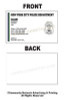 New York Police Department Business Card #12 | Sergeant Badge