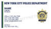 New York Police Department Business Card #14 | Captain