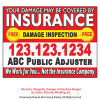 Public Adjuster Yard Sign 01 | 18 x 24