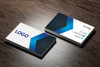 Blue Arrow Business Card - Double Sided