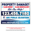 Public Adjuster Yard Sign 07 | 24" x 18"