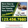 Tree Service Yard Sign 03 | 18' x 24"