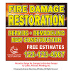 Fire Damage Restoration  Banner 01 | 4' x 4'