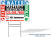 Water Damage Restoration  Yard Sign 03 |18" x 24"