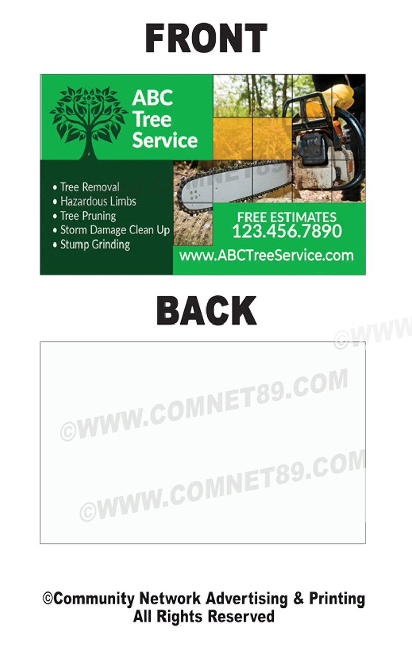 Tree Service Business Card 03 | Single Sided