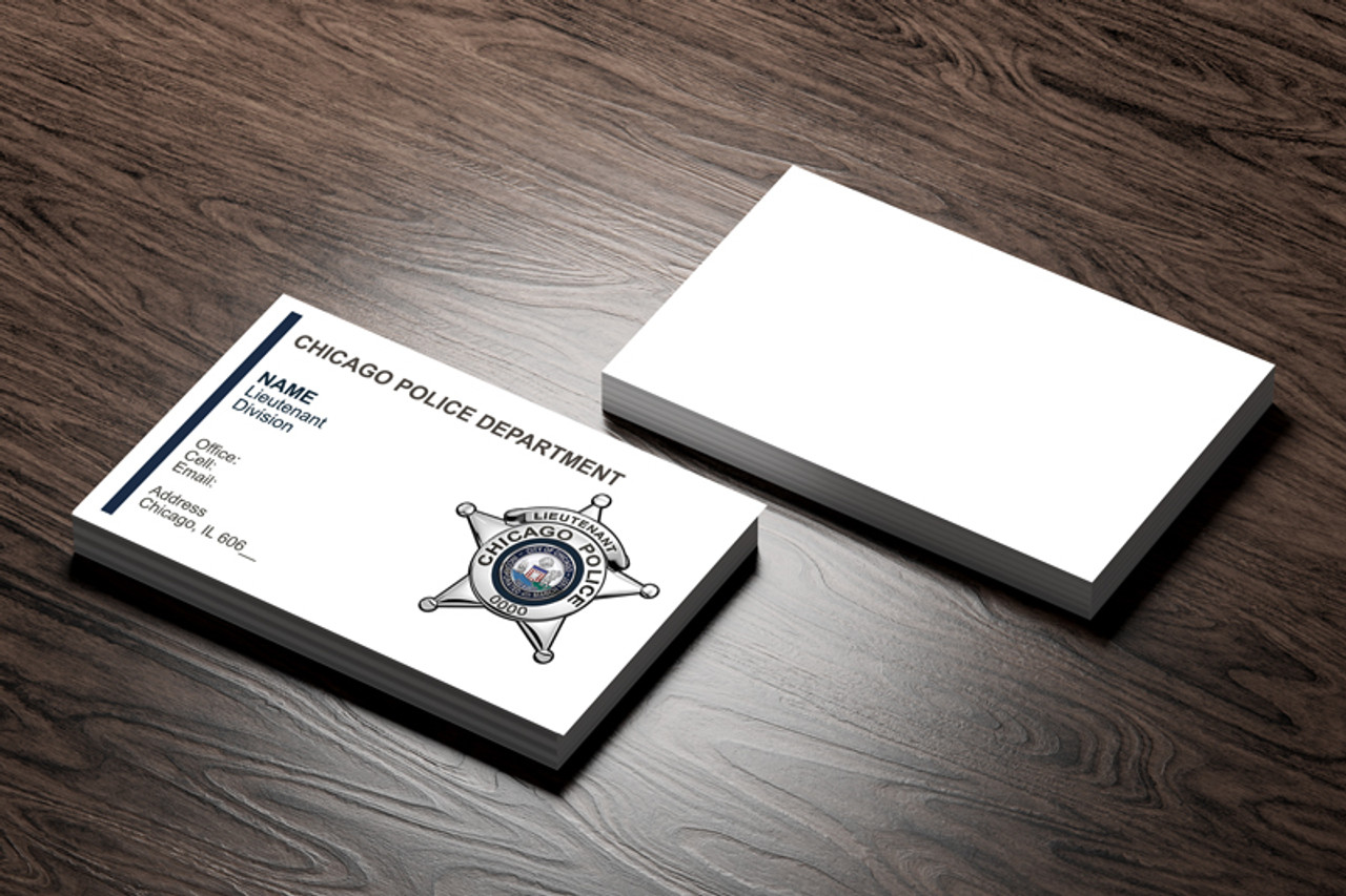 Chicago Police Business Card #3 | Lieutenant Badge