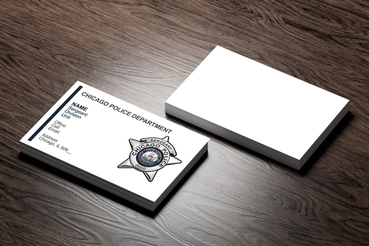 Chicago Police Business Card #4 | Sergeant Badge