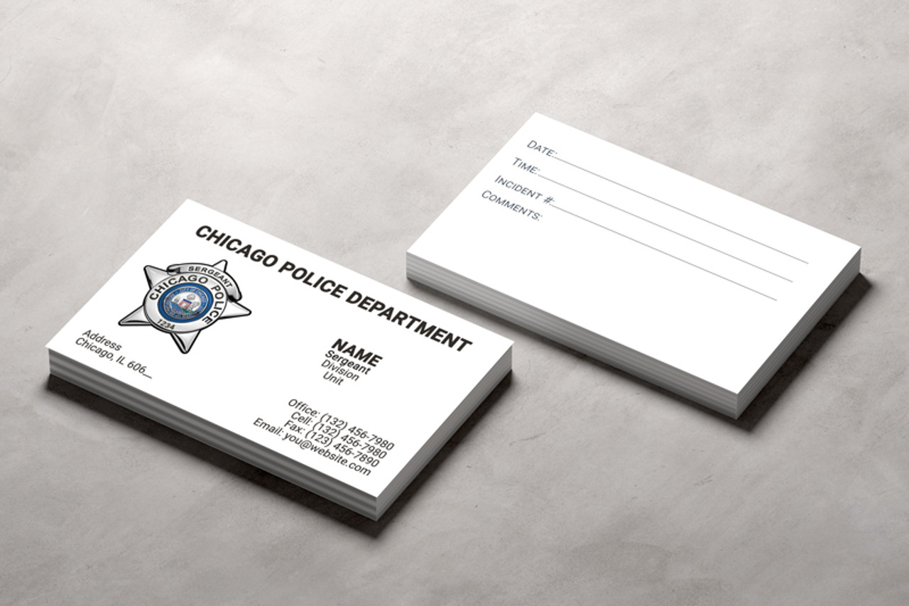 Chicago Police Business Card #21 | Sergeant