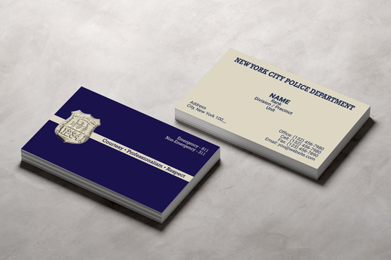 New York Police Department Business Card #15 | Officer