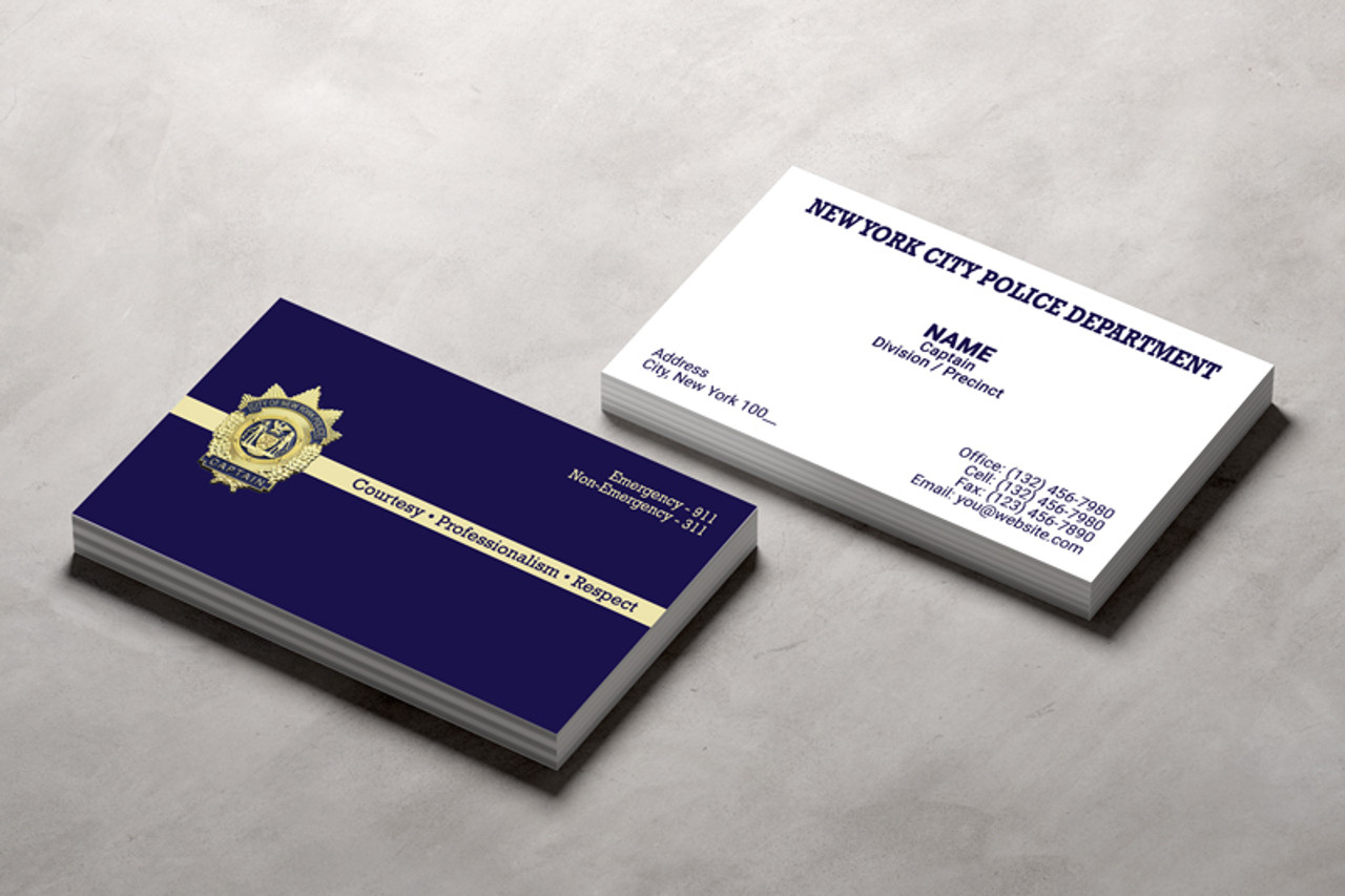 New York Police Department Business Card #19 | Captain