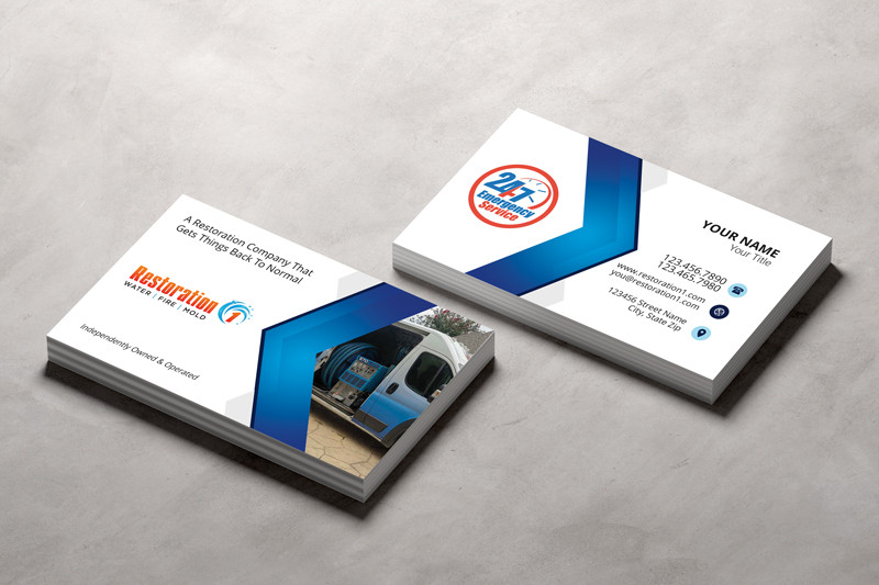 「new business card graphics」 1996年 Business Card for Restoration 1 Business | Double Sided | Fully