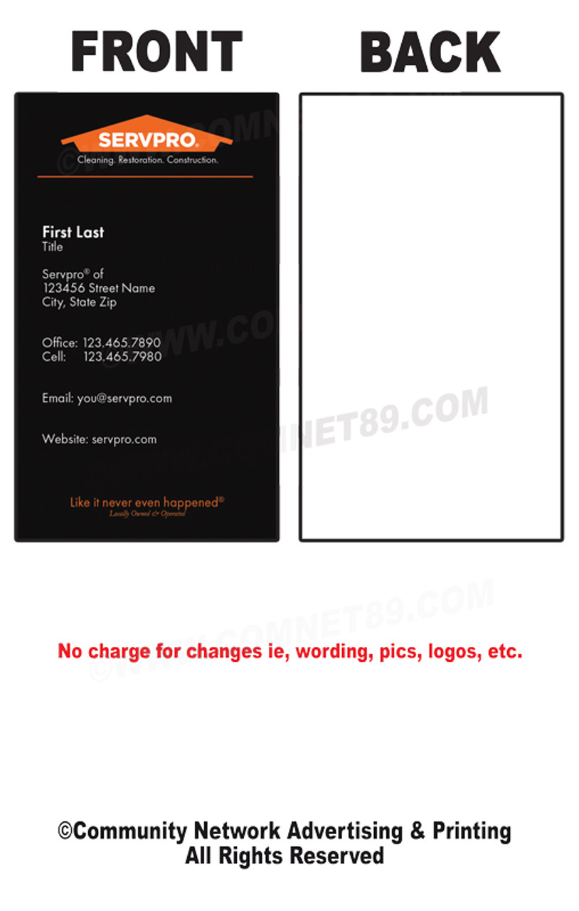 Servpro Business Card 07