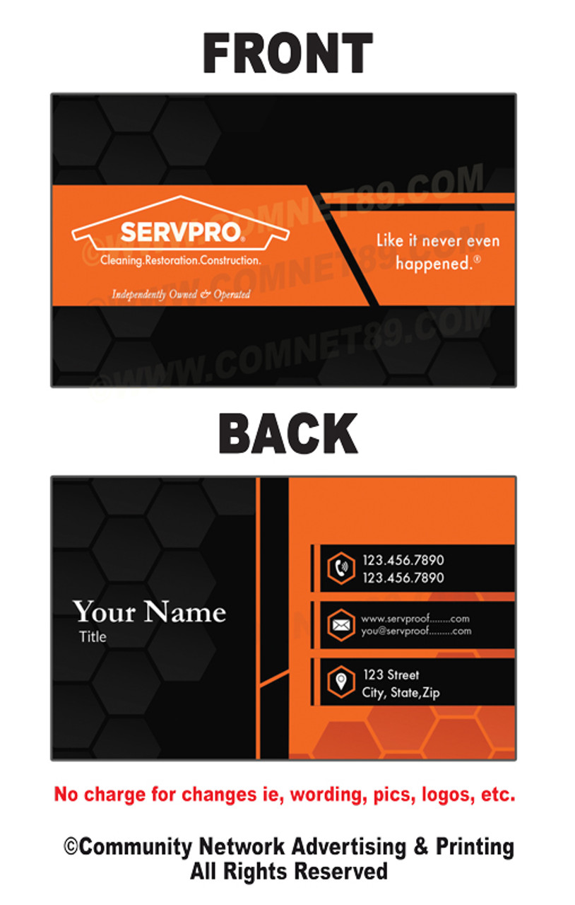 Servpro Business Card 14