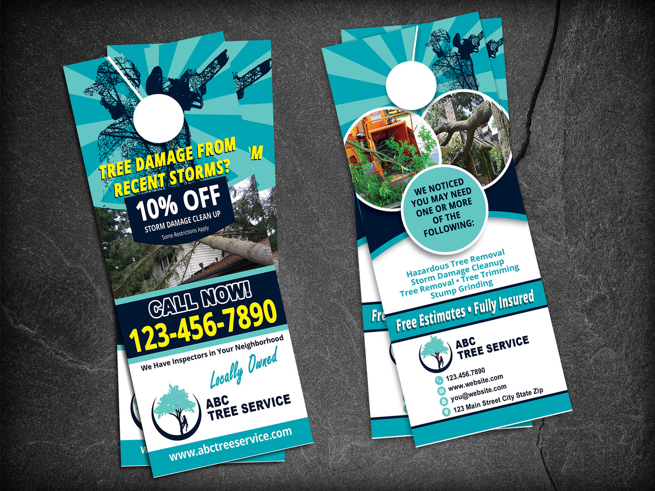 Tree Service Door Hanger 09