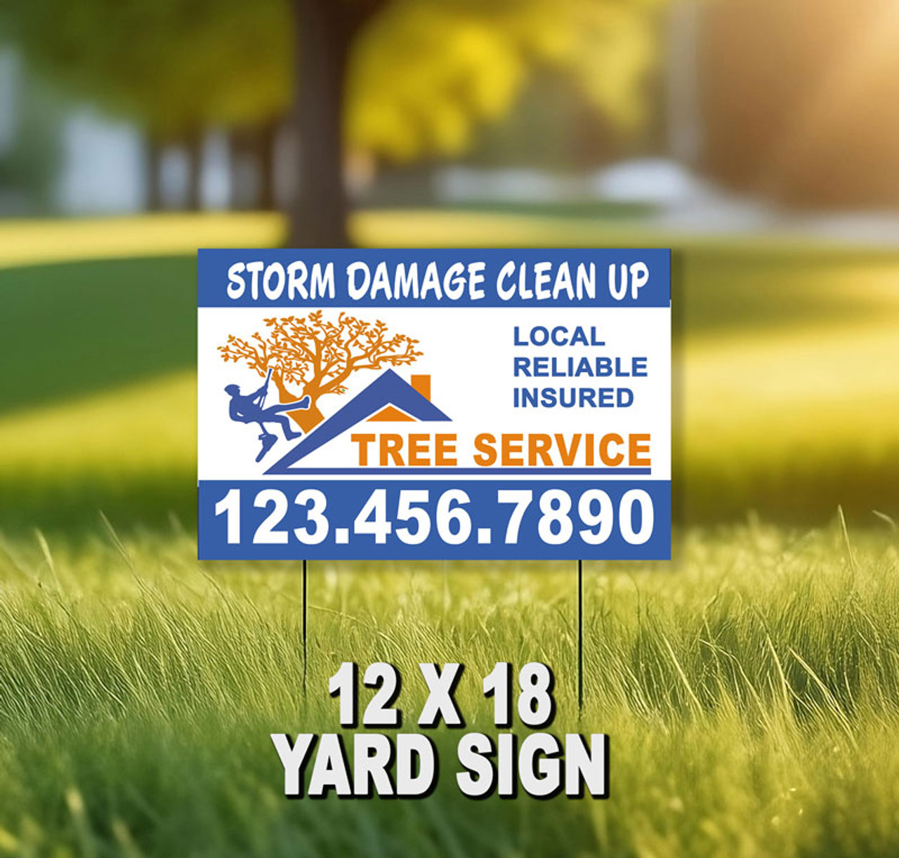 Tree Service Yard Sign 12 | 12" x 18"