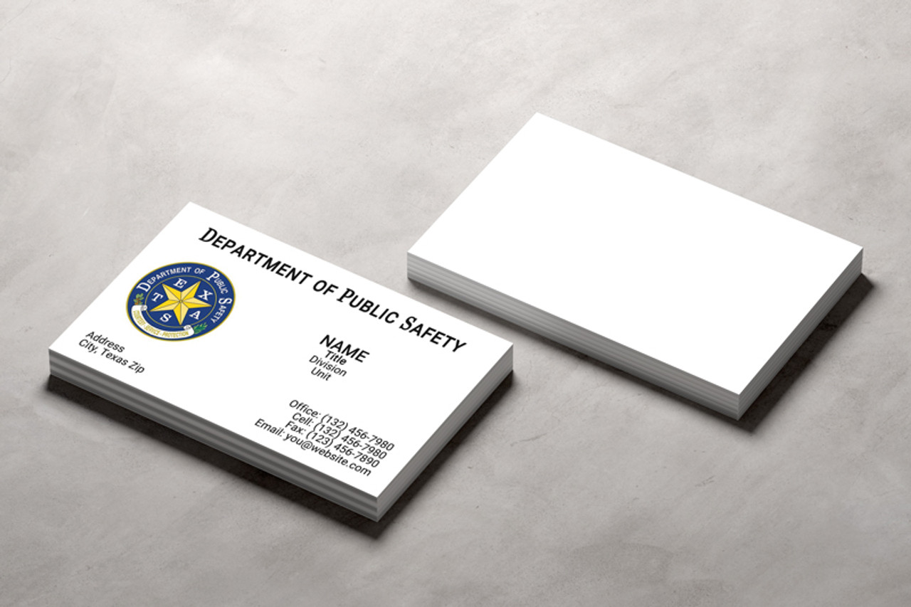 Texas DPS Business Card #02