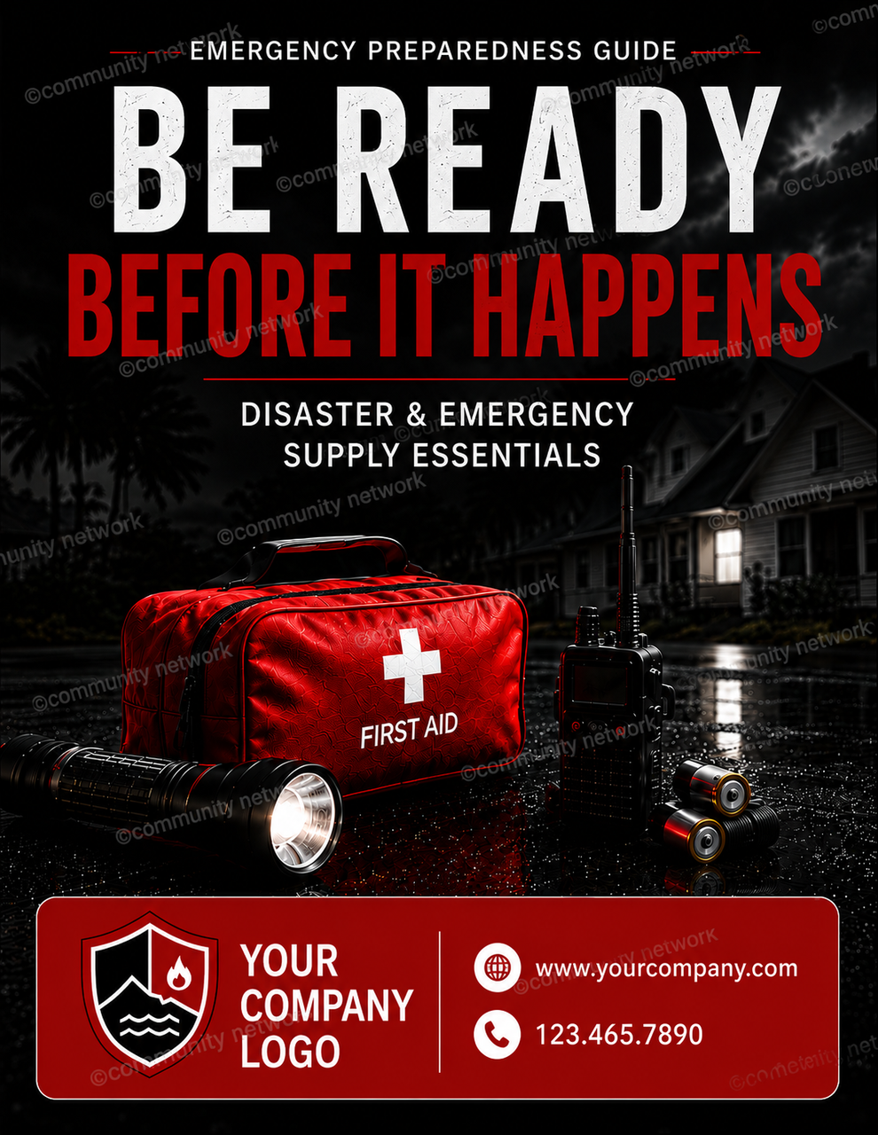 Emergency Preparedness Brochure 01 | 11 x 17 | Half Fold