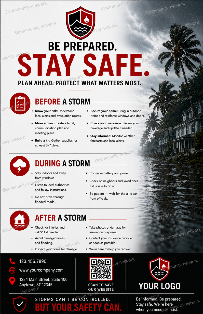 Emergency Preparedness Brochure 01 | 11 x 17 | Half Fold