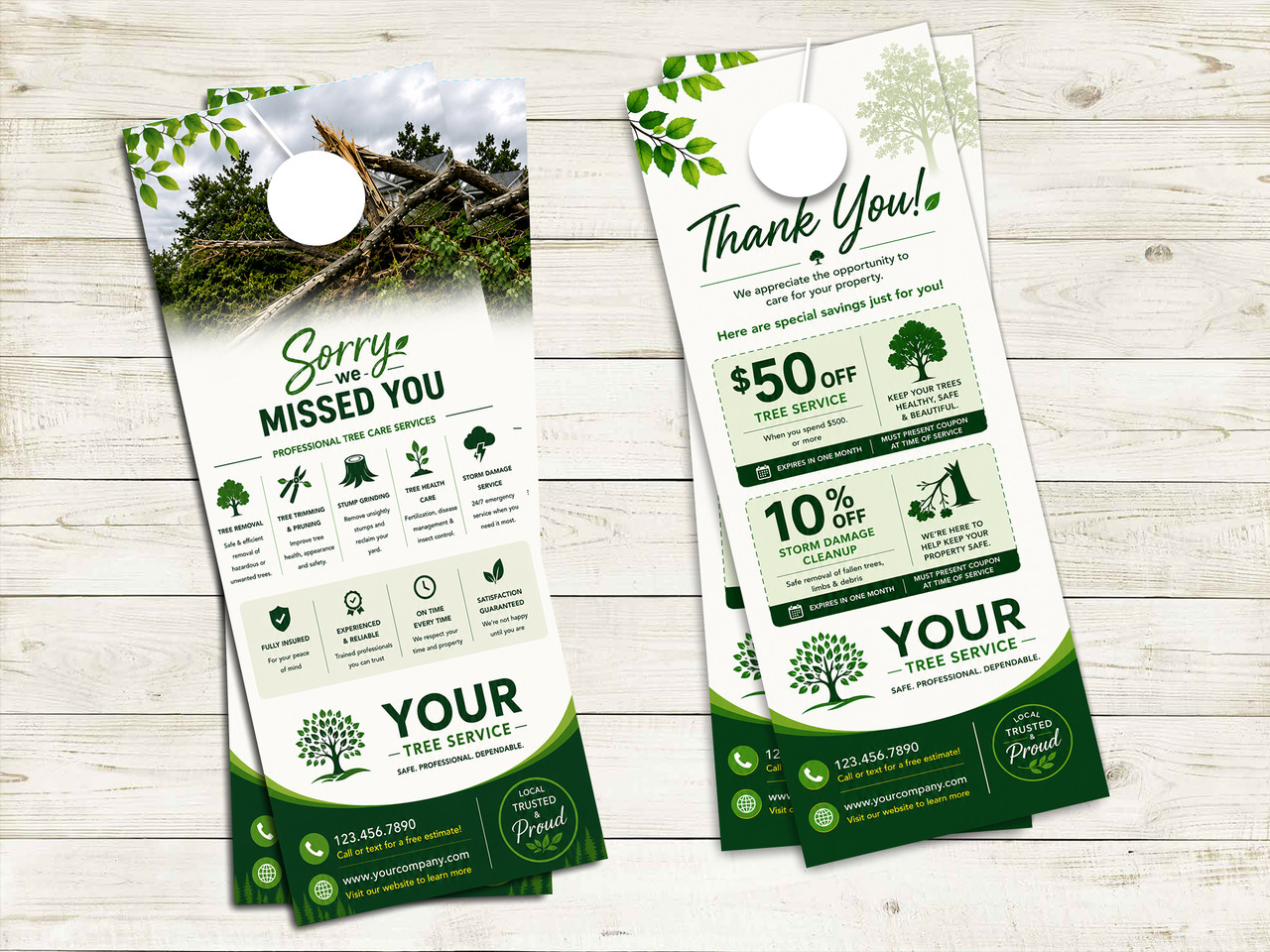 Tree Service Door Hanger 10