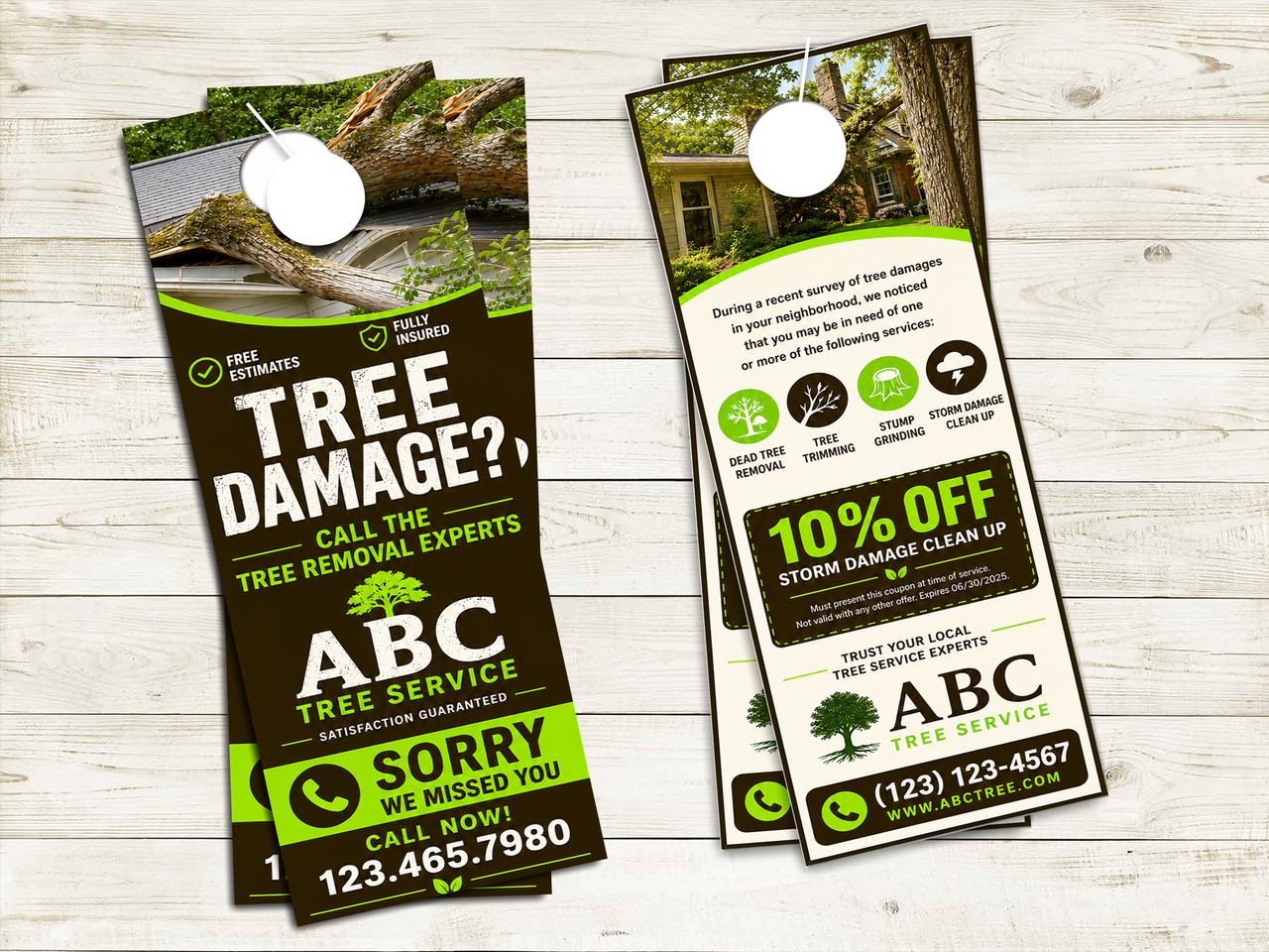 Tree Service Door Hanger 11