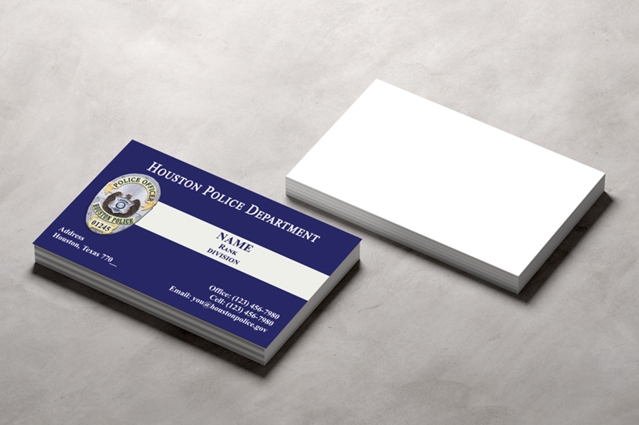 HPD Business Card #15 | Police Officer Badge