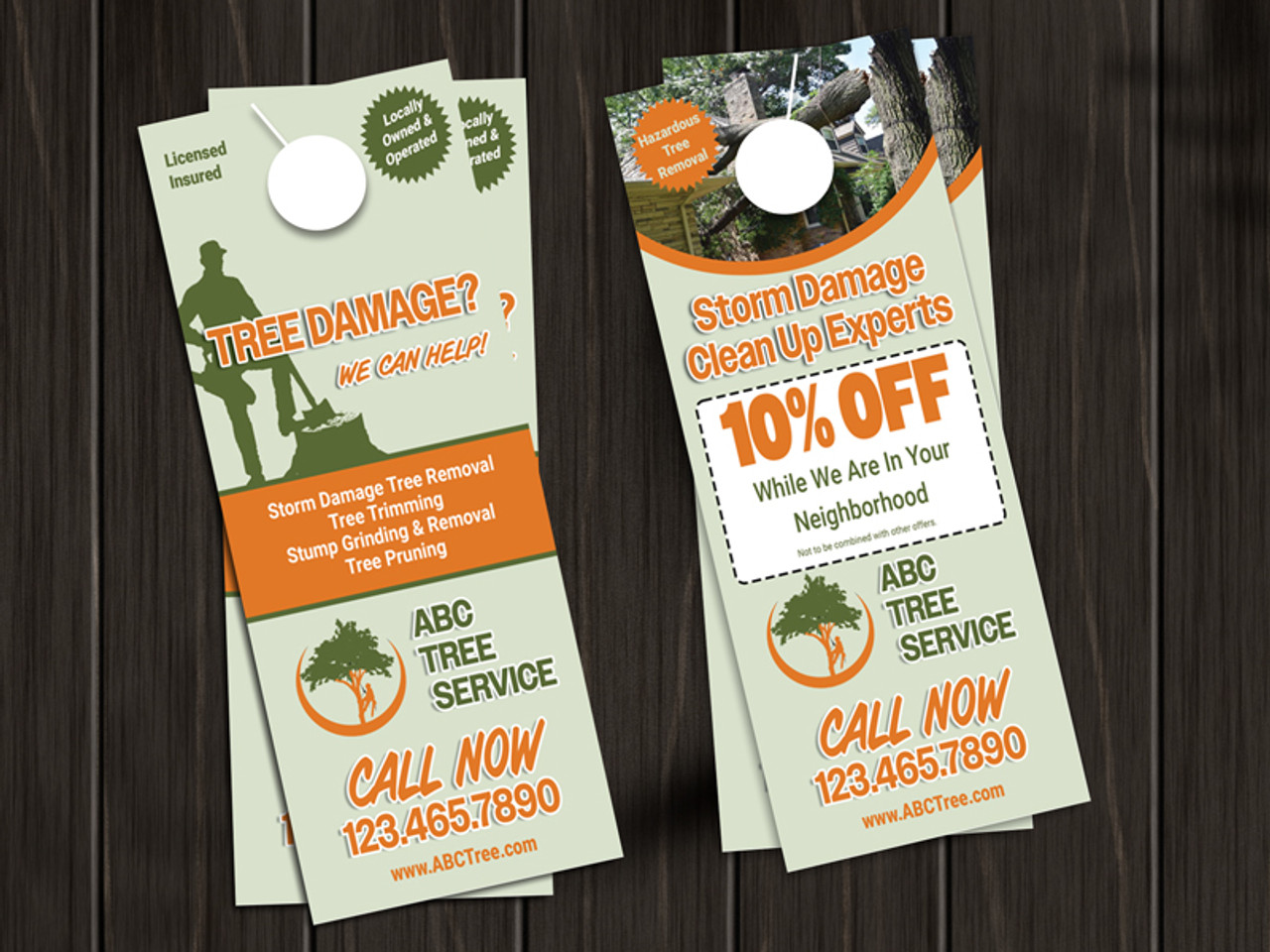 Tree Service Door Hanger 02