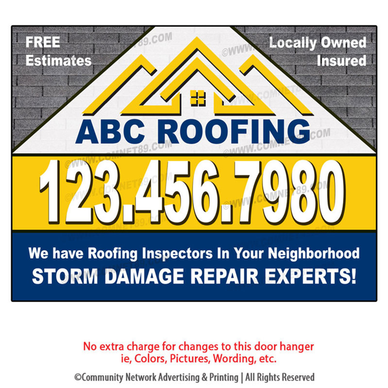 Roofing Yard Sign 06 | 18 x 24