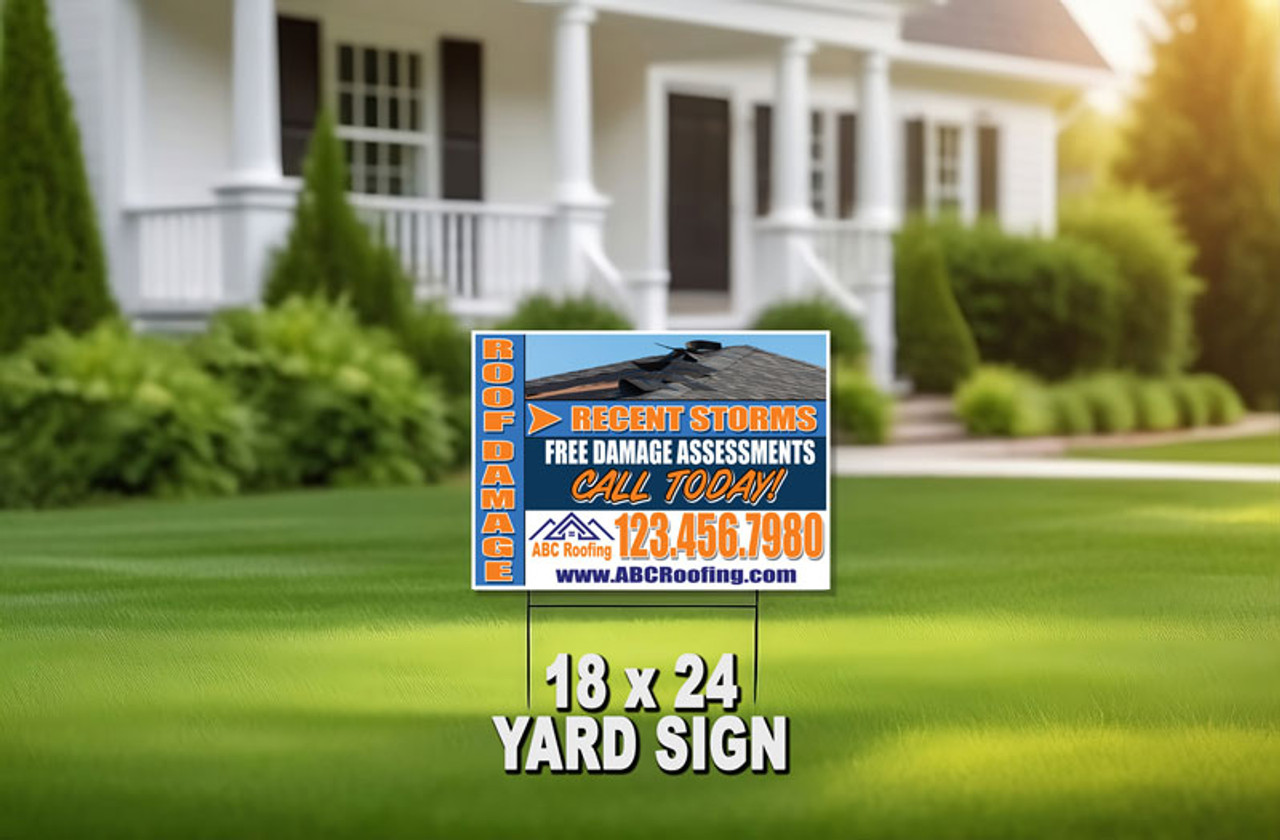Roofing Yard Sign 12 | 18 x 24