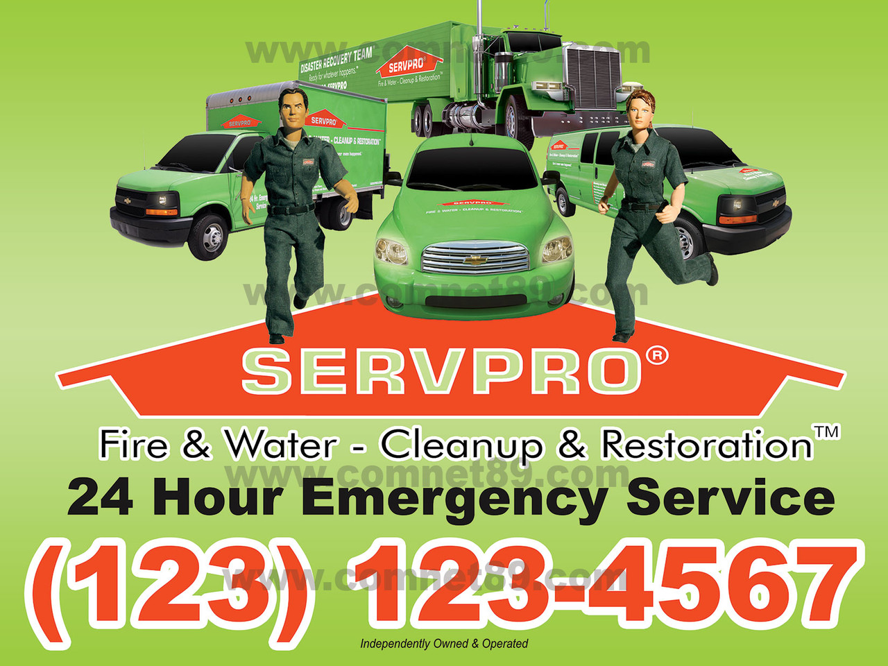 Servpro Yard Sign #1 | 18 x 24