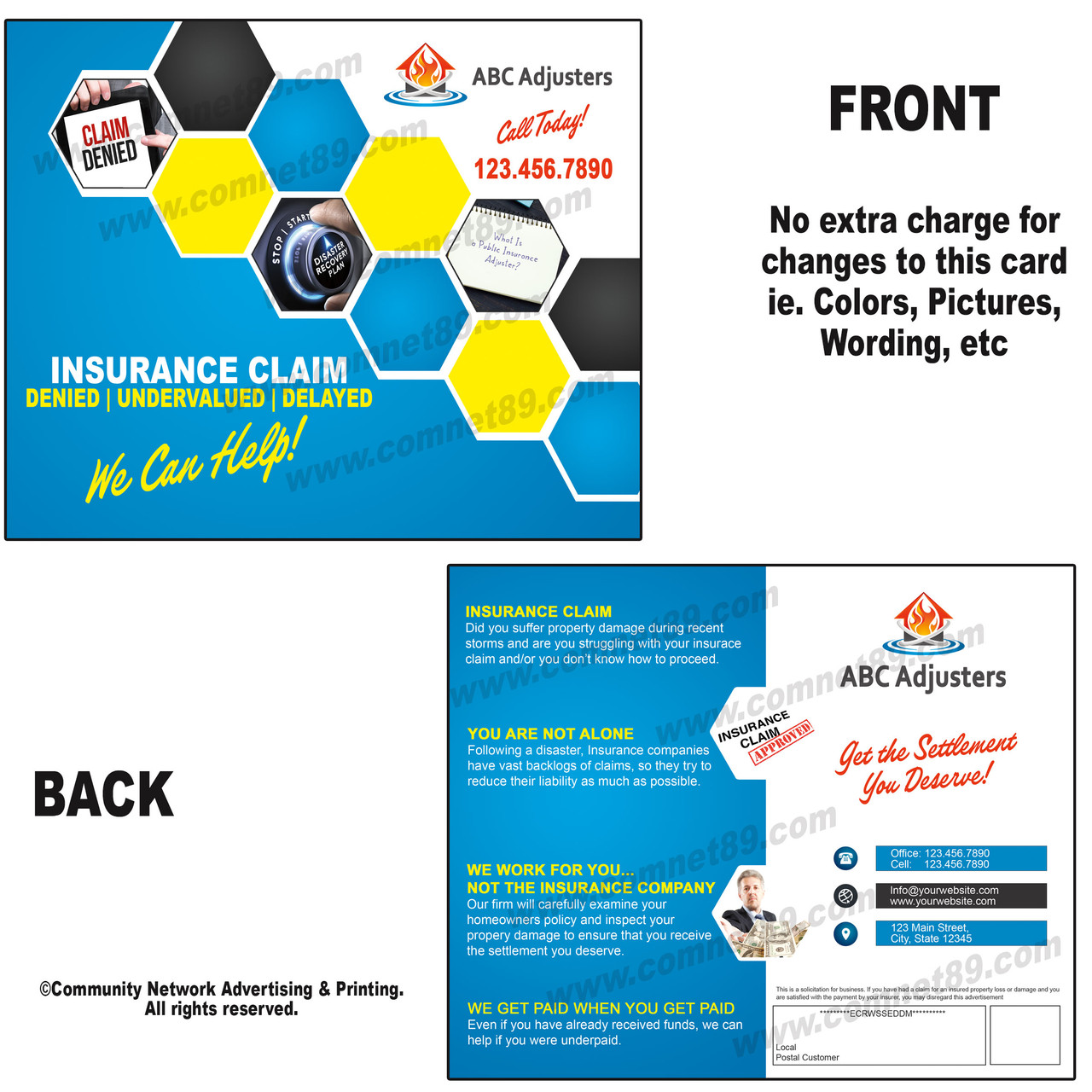 Insurance Adjuster Postcard 10